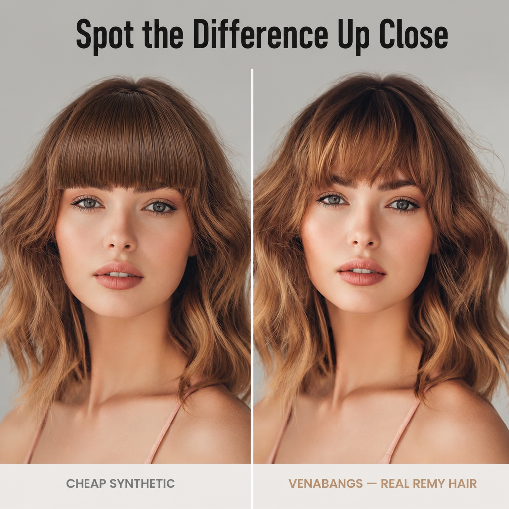 VenaBangs™ — Clip On Real-Hair Bangs That Blend So Well Nobody Can Tell
