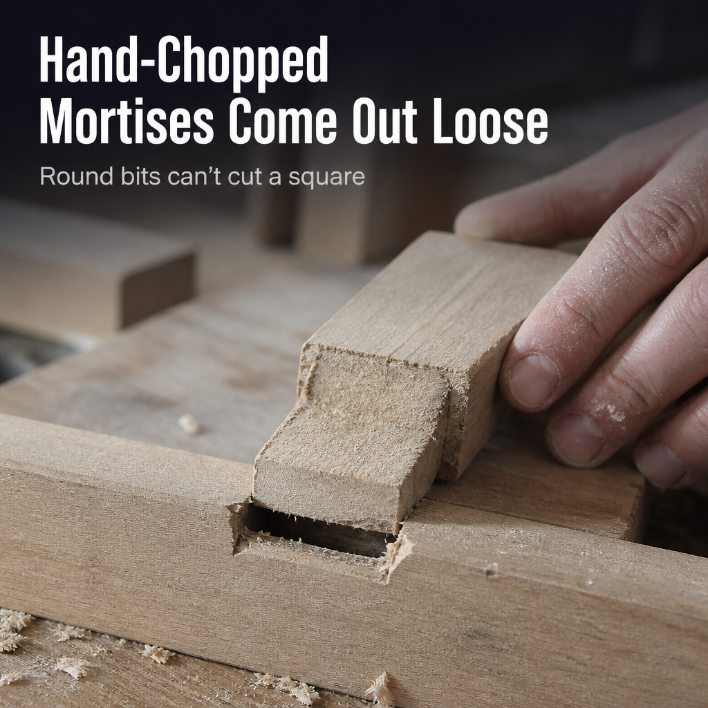 EdgeCraft Pro™ — Drill Dead-Square Mortise Holes That Snap Together Tight