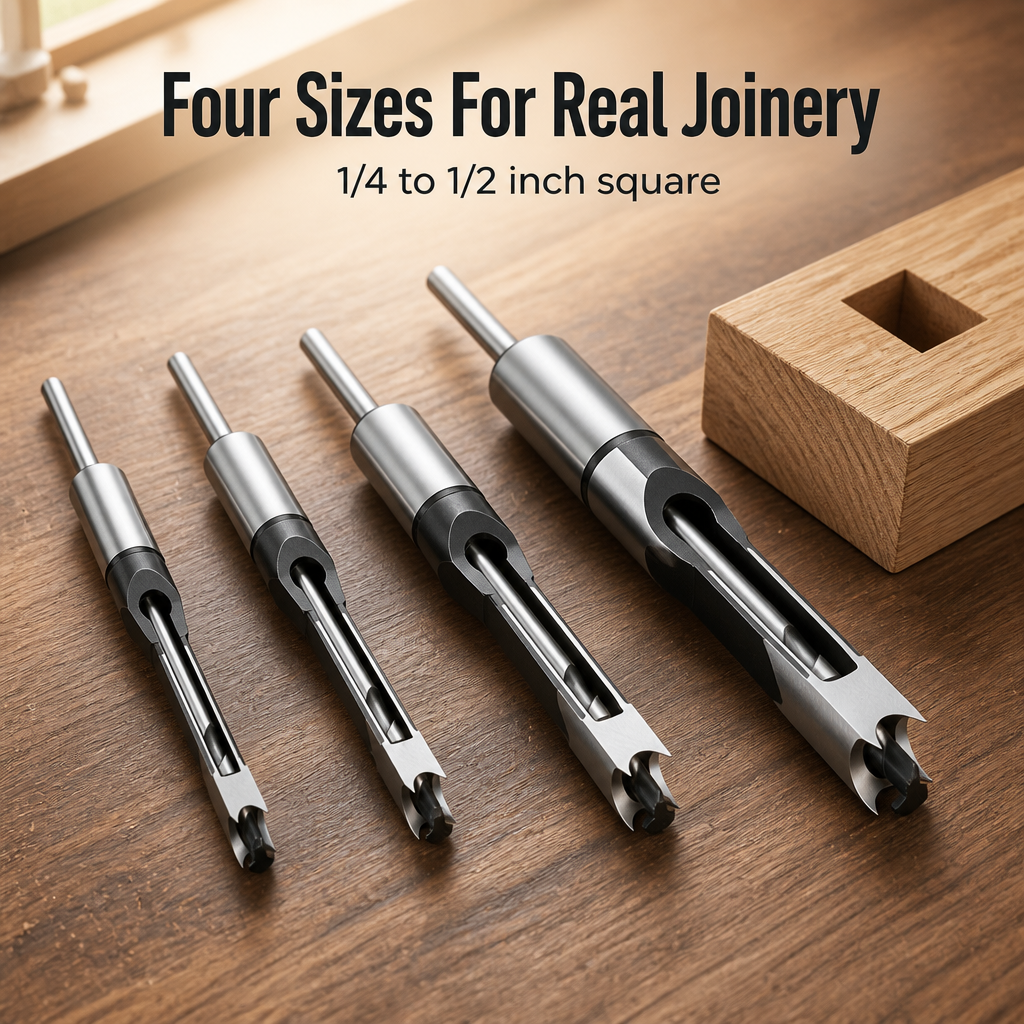 EdgeCraft Pro™ — Drill Dead-Square Mortise Holes That Snap Together Tight