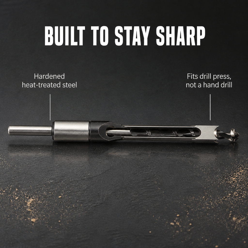 EdgeCraft Pro™ — Drill Dead-Square Mortise Holes That Snap Together Tight
