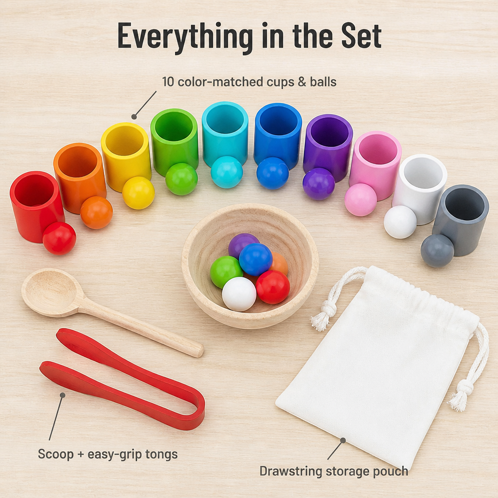 VivaCognition™ — Sort, Scoop & Match 10 Colors to Build Focus and Steady Little Hands
