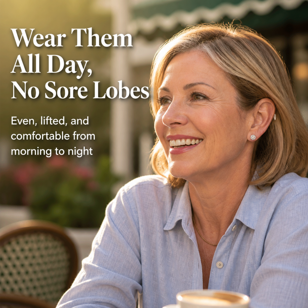 ElevAura™ — Lift Droopy Earrings Upright And Look Years Younger
