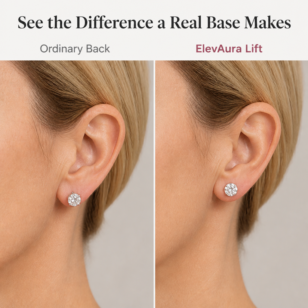 ElevAura™ — Lift Droopy Earrings Upright And Look Years Younger
