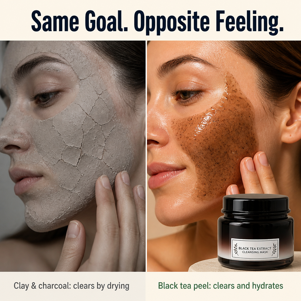 VitaLuxe™ Black Tea Mask — Lift Out Gunk & Feed Skin in One Peel | 1+1 FREE TODAY