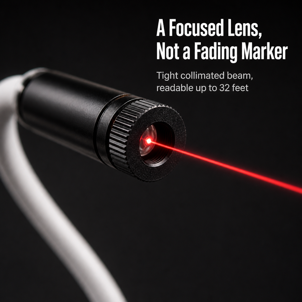 StitchBeam™ — Sew Dead-Straight Seams With a Laser Guide That Snaps On Any Machine