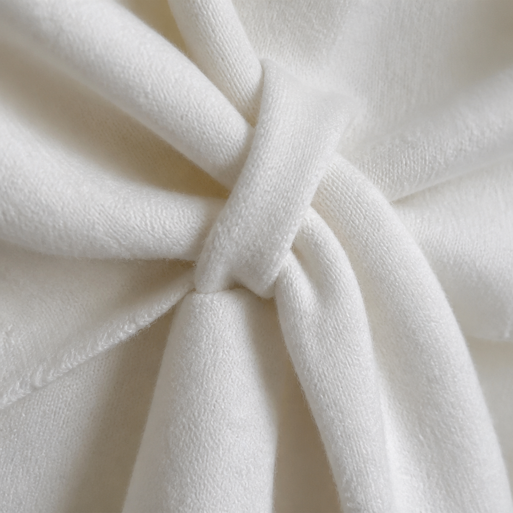 LuxeAura™ – Soft Knit Tie-Front Wrap Shawl for Evenings