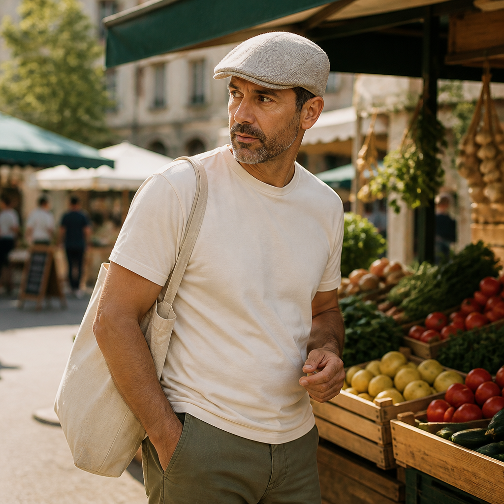 RoveLux™ – Breathable Summer Linen Flat Cap with Adjustable Fit