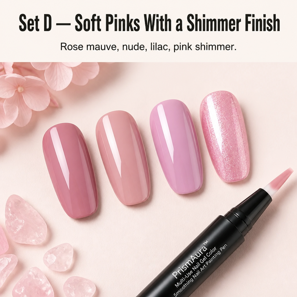 PrismAura™ Gel Pen — Twist, Paint & Air-Dry Glossy Nails Without a Lamp | 28-Shade Set