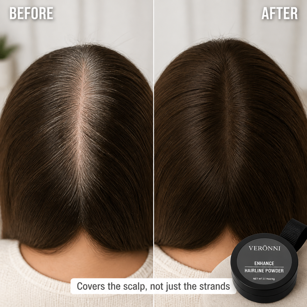 VeraLuxe™ — Cover Thinning Edges & Gray Roots in 10 Seconds, No Dye
