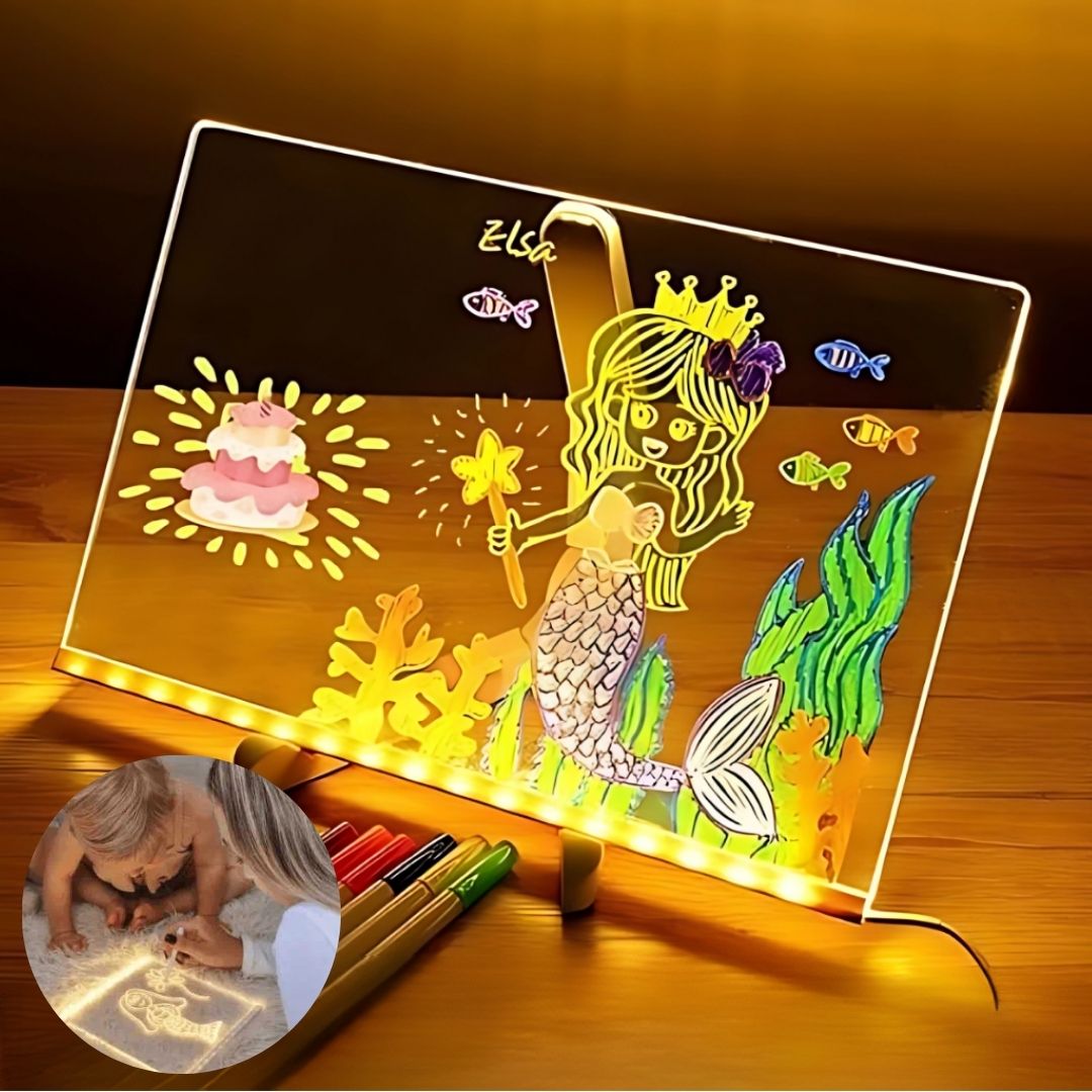 Vibrant LED Drawing Board & Writing Pad for Creative Minds