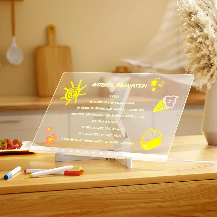 Illuminated Creativity Board | Write, Draw, and Plan