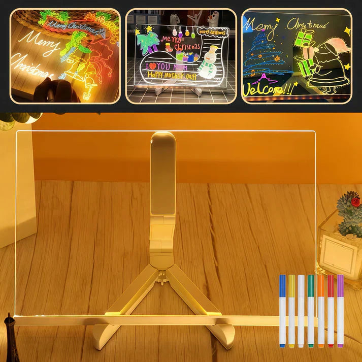 Illuminated Creativity Board | Write, Draw, and Plan