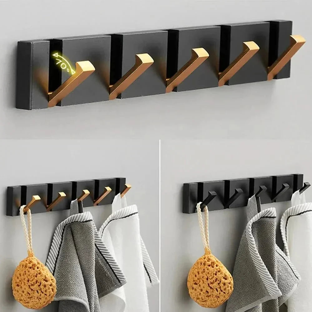 Sleek Space-Saving Wall Hook with Foldable Design