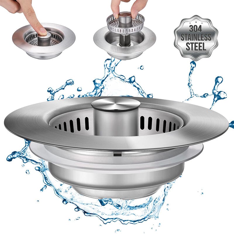 Pop-up Mechanism Drain Filter in Stainless Steel