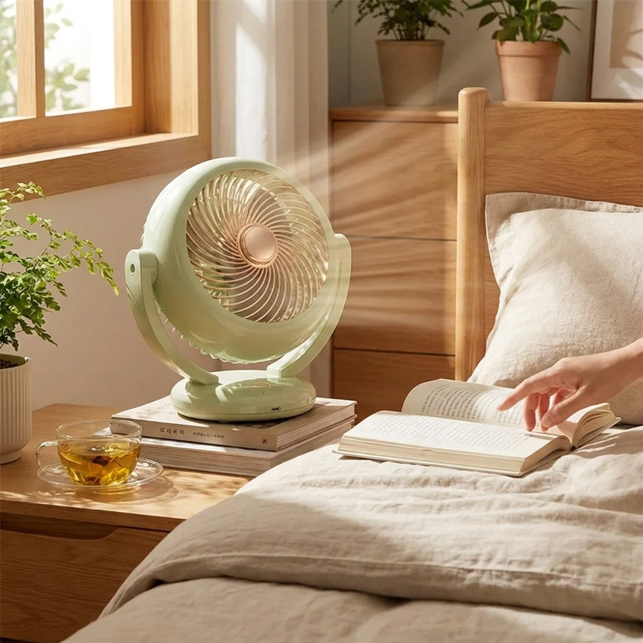 Versatile Compact Fan for Handheld and Desktop Use