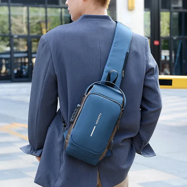 Crossbody Bag with Hidden Compartments for Theft Protection