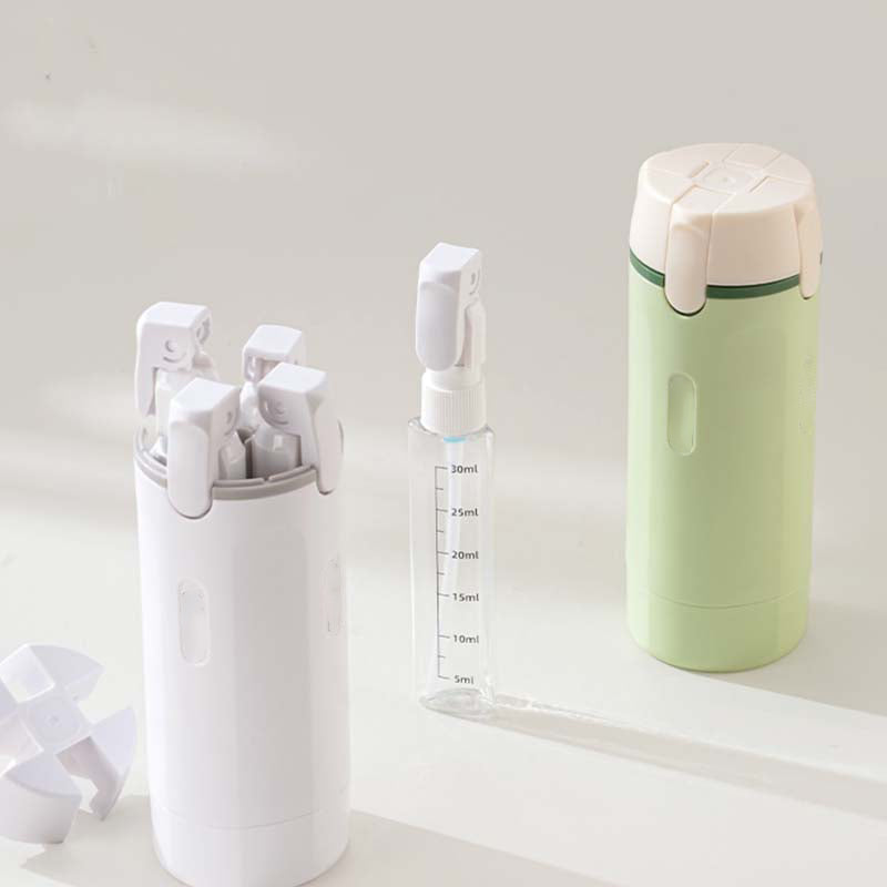 Compact Leak-Proof Dispenser Set – 4 Travel Bottles Included