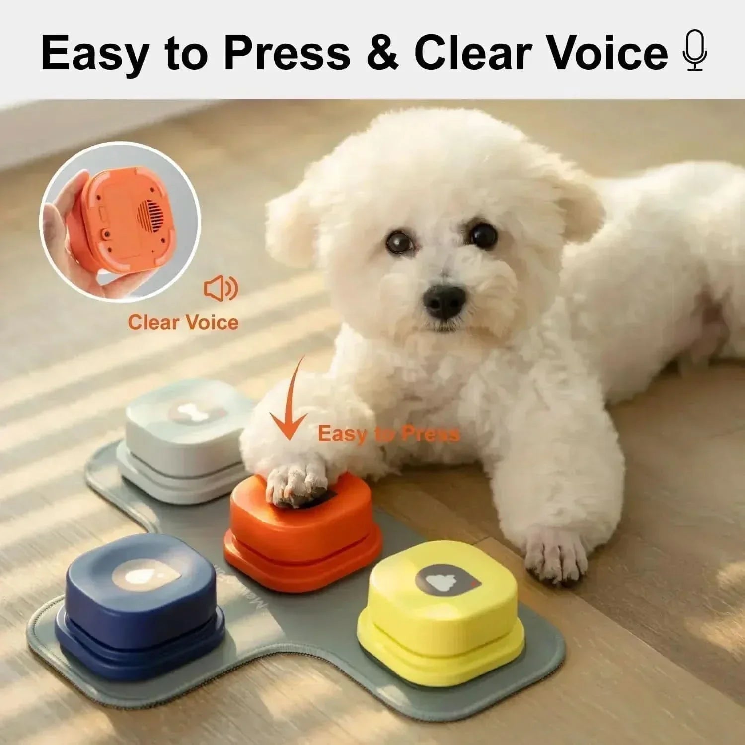 Engaging Audio Buttons for Enhanced Dog Interaction