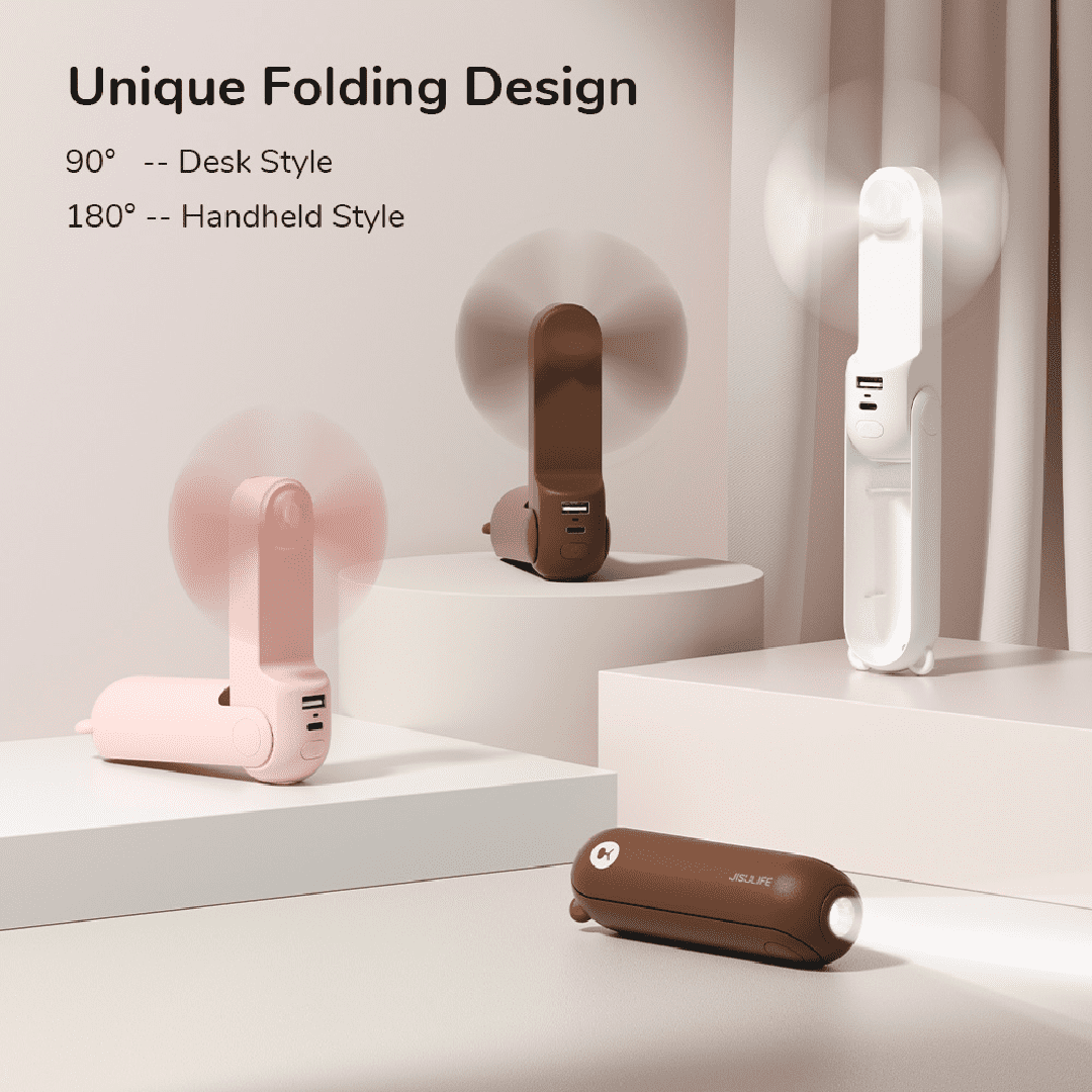 Pocket Breeze: Compact Fan with USB Charging