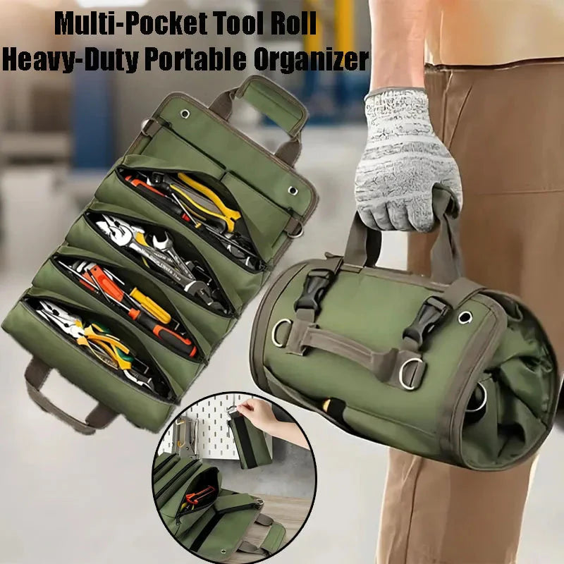 Tool Bag with Removable Sections – Roll-up Design