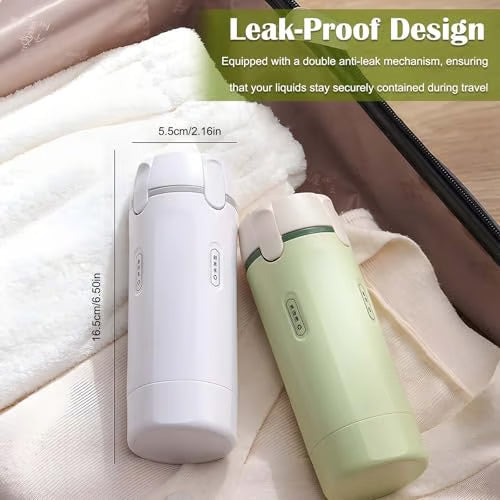 Compact Leak-Proof Dispenser Set – 4 Travel Bottles Included