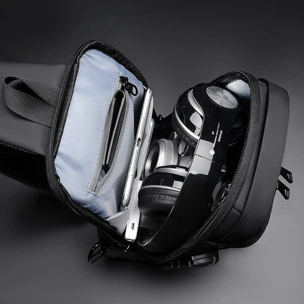 Crossbody Bag with Hidden Compartments for Theft Protection