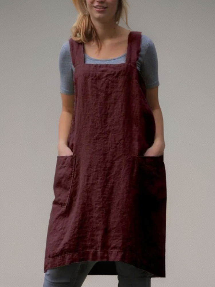 Chic Utility Apron Dress for Women | Long Length