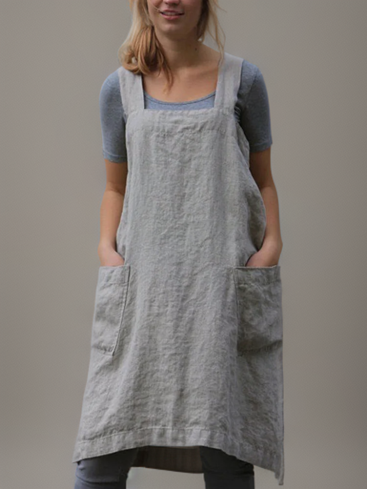 Chic Utility Apron Dress for Women | Long Length