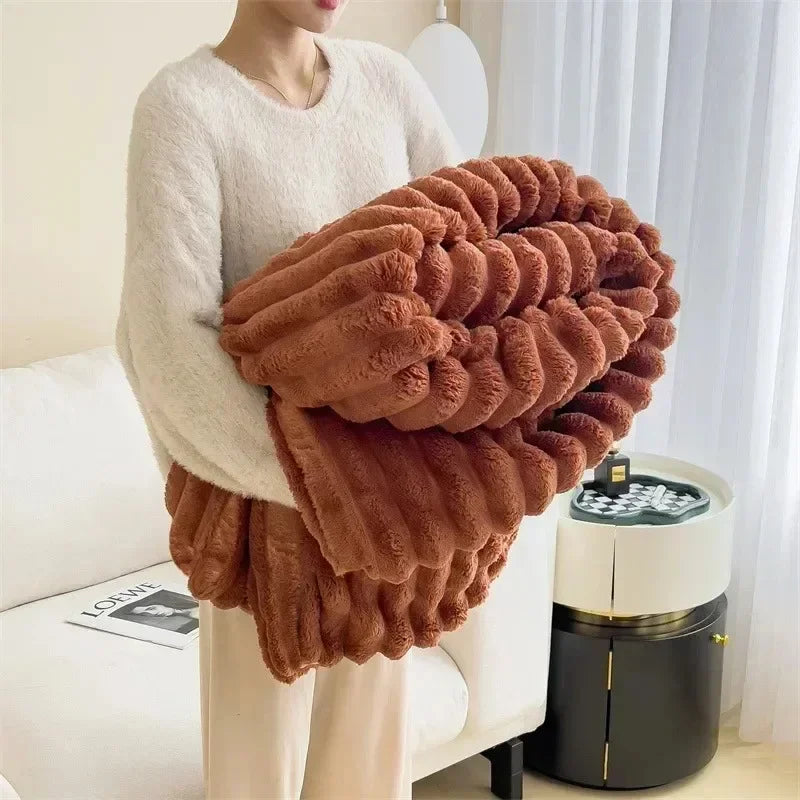 SnugNest™ Plush Blanket — Dive into Unmatched Warmth That Feels Like a Loving Embrace