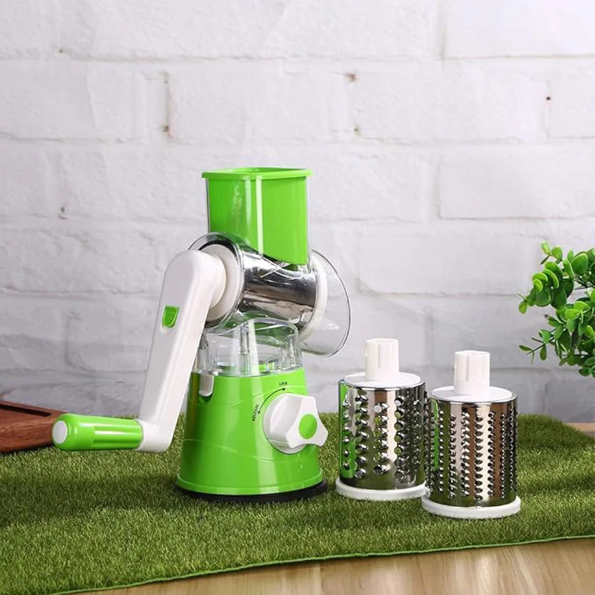 QuickPrep Pro Slicer – Effortless Drum Grater for Fast Meal Prep