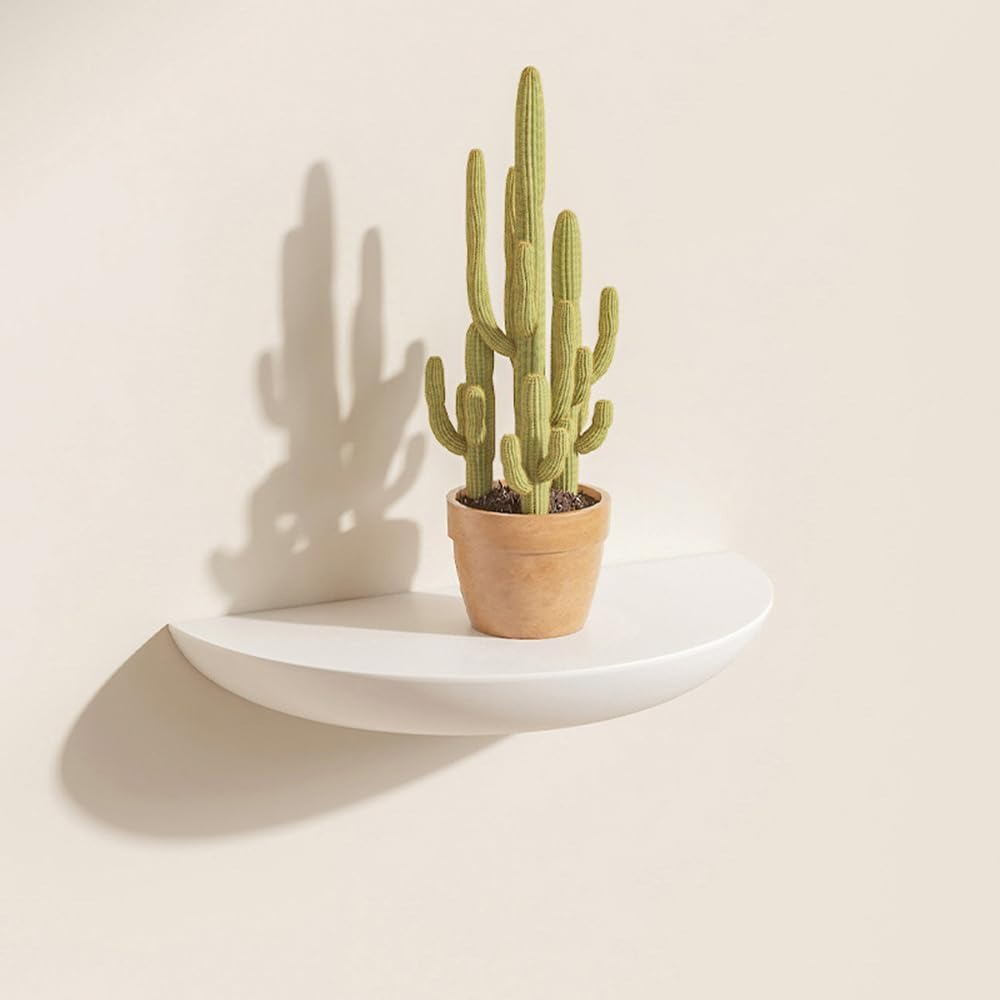 Curved Wooden Wall Shelf for Stylish Storage Solutions