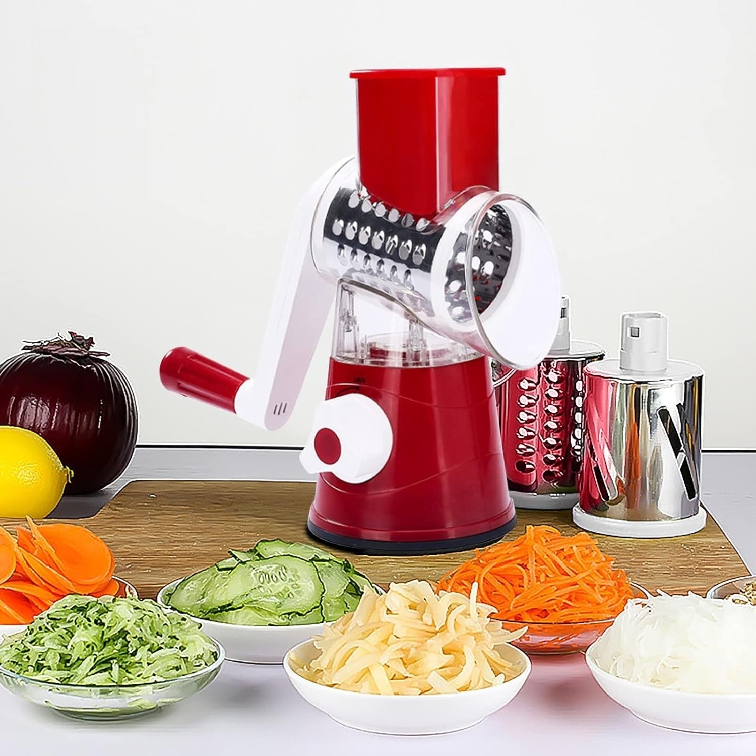 QuickPrep Pro Slicer – Effortless Drum Grater for Fast Meal Prep