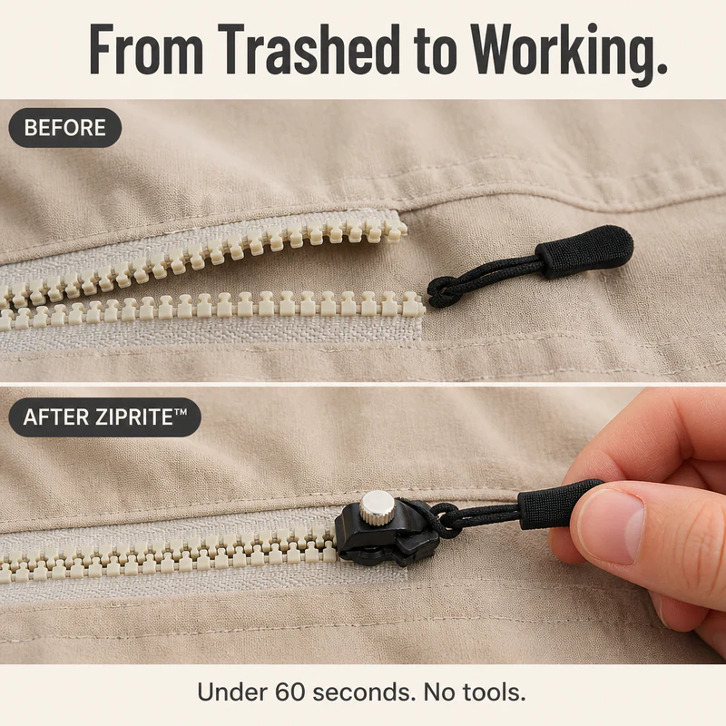 ZipSwiftFix™ — Replace Any Broken Zipper Pull in 30 Seconds Flat