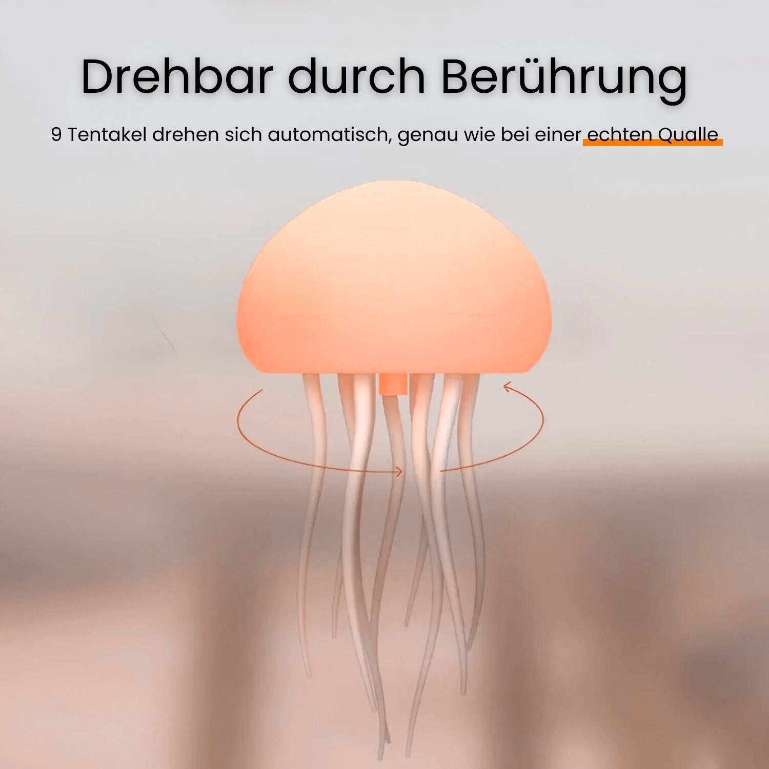 Ocean Glow Night Light | Table Lamp with Jellyfish Motion