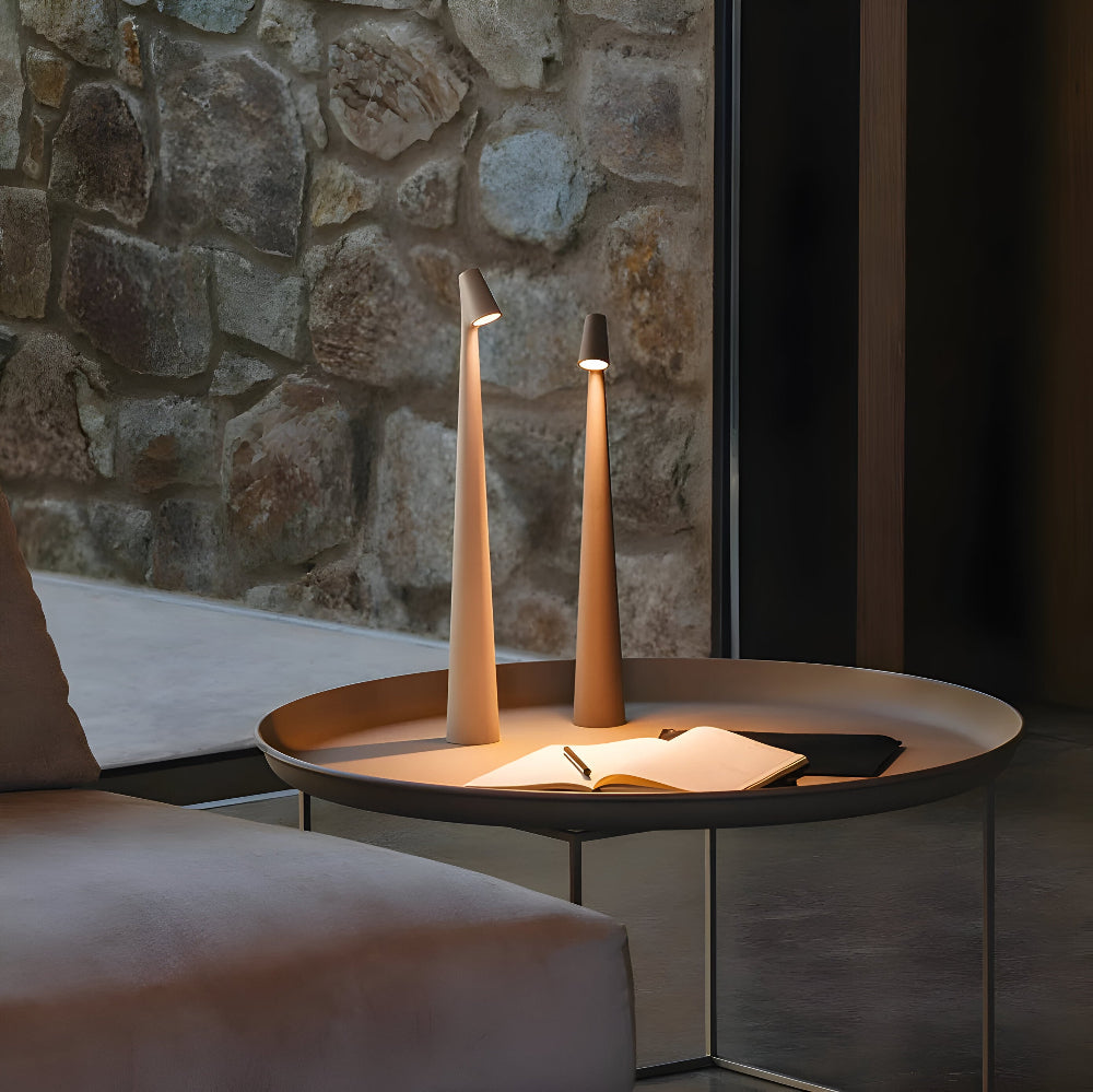 Wireless LED Table Lamp | Versatile Lighting for Home & Office | Modern Rechargeable Light | LumaGlow