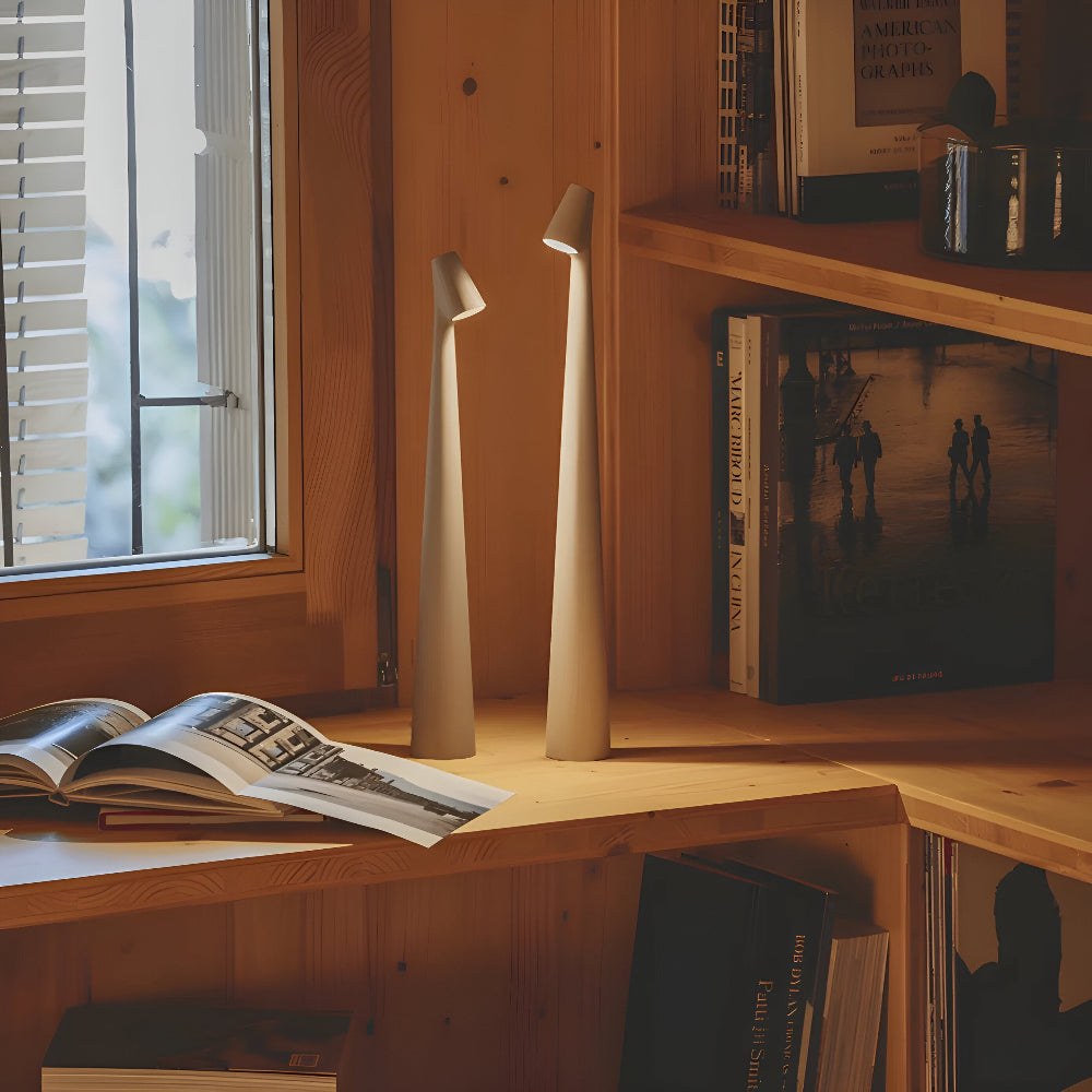 Wireless LED Table Lamp | Versatile Lighting for Home & Office | Modern Rechargeable Light | LumaGlow