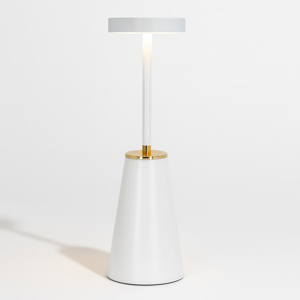 Wireless Touch-Control Table Lamp | Adjustable Brightness | Cozy Lighting for Any Space