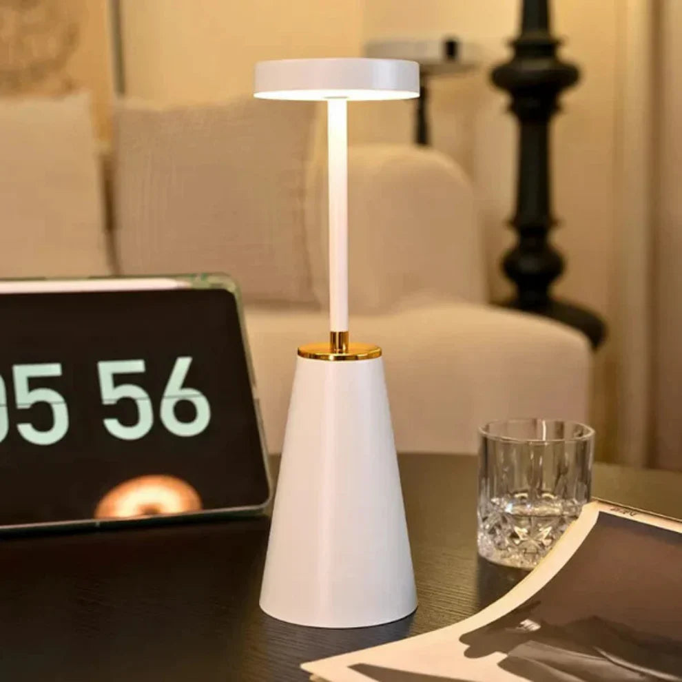 Wireless Touch-Control Table Lamp | Adjustable Brightness | Cozy Lighting for Any Space