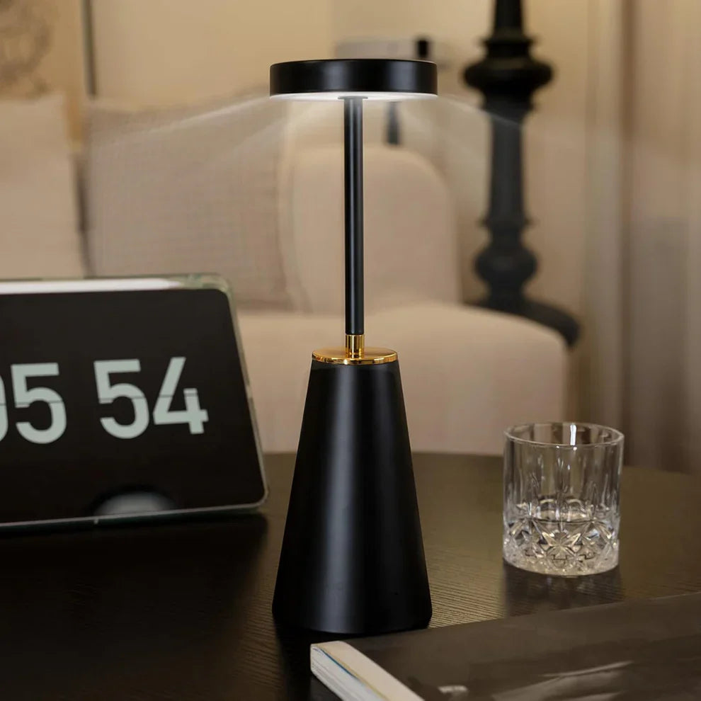 Wireless Touch-Control Table Lamp | Adjustable Brightness | Cozy Lighting for Any Space