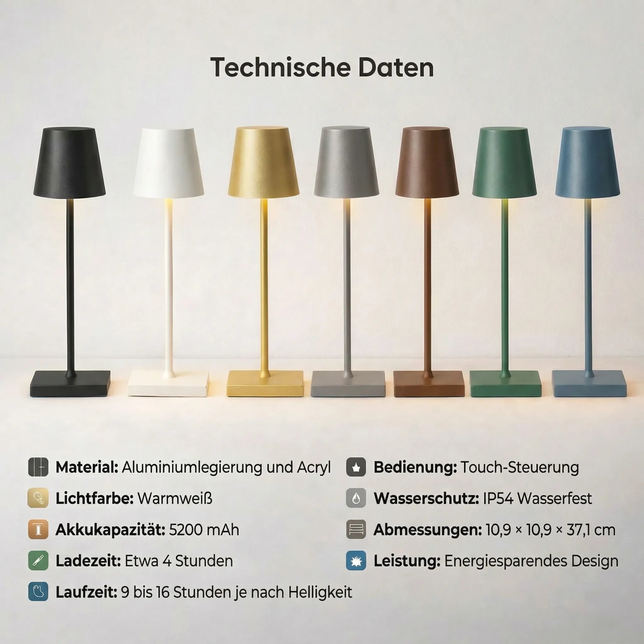 Cordless Table Lamp | Rechargeable Lighting Solution