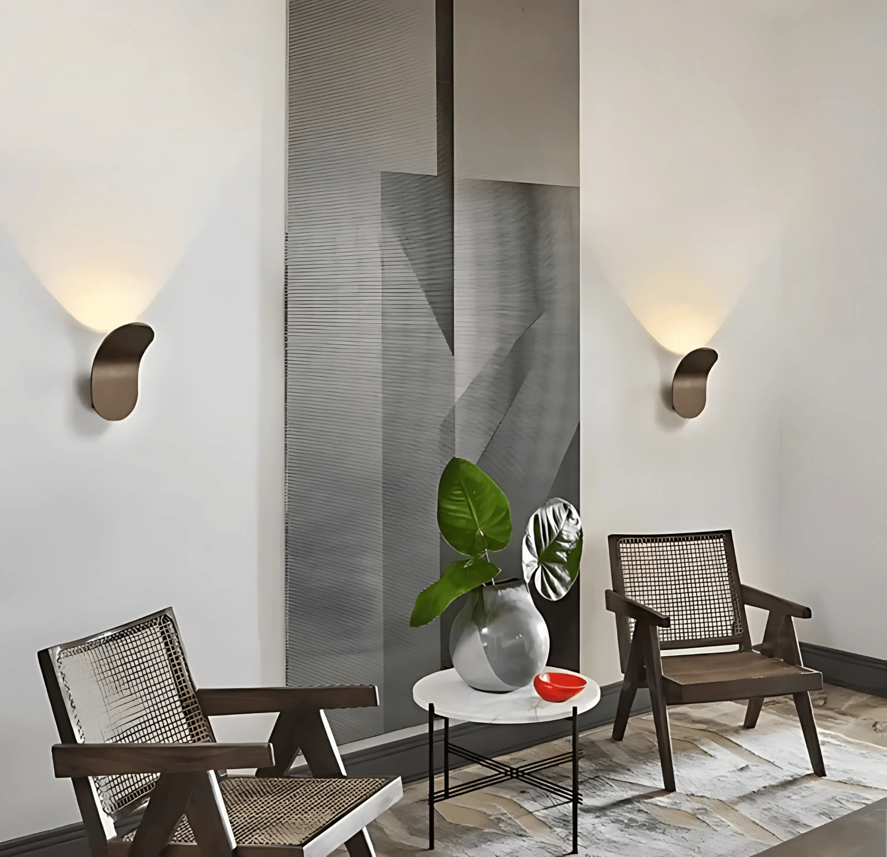 Sleek Brushed Aluminum Wall Lamp – Contemporary Elegance for Any Room