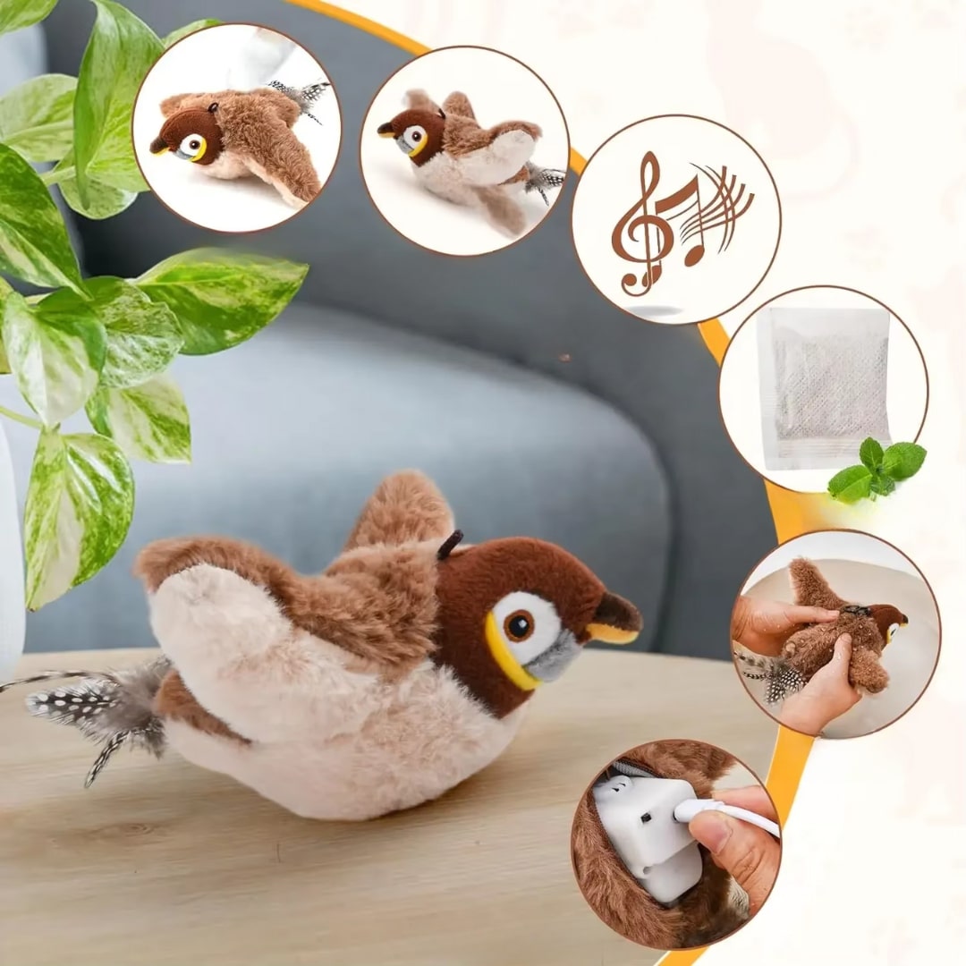 Exciting Fluttering Bird Cat Toy for Engaging Playtime