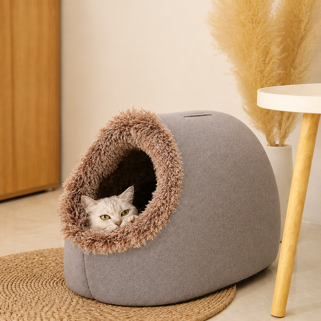 SnuggleNest™ — Your Pet’s Cozy Hideaway That Melts Winter’s Chill Away