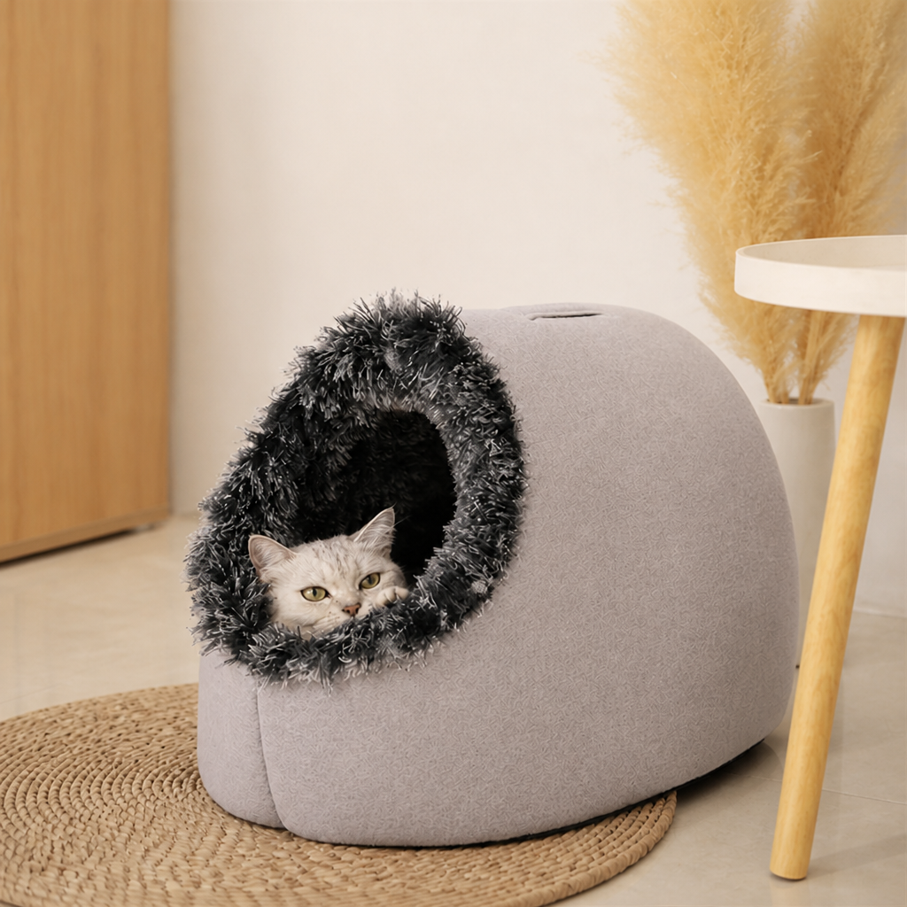SnuggleNest™ — Your Pet’s Cozy Hideaway That Melts Winter’s Chill Away