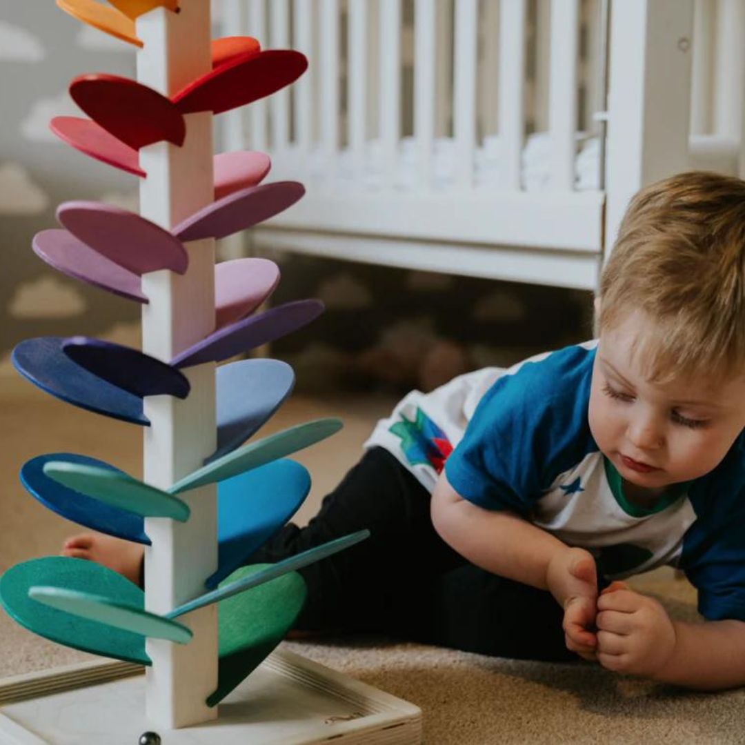 Rainbow Marble Run | Engaging Wooden Toy for Kids 10+ Months