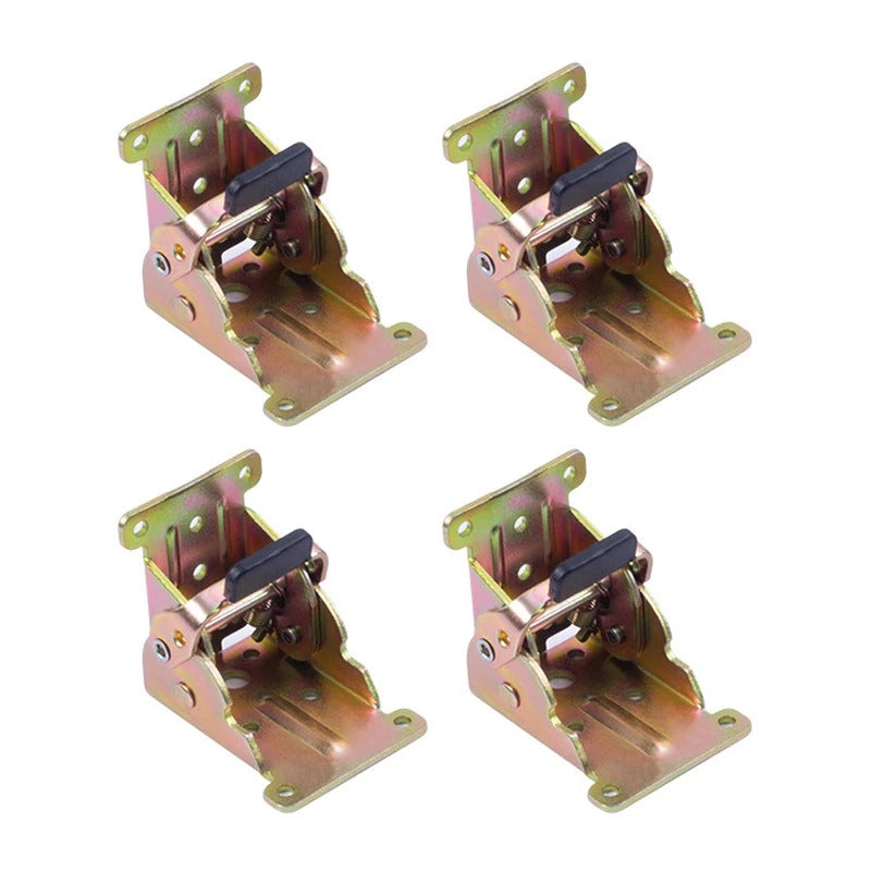Space-Saving Steel Hinges | Foldable Bracket Set for Table & Cabinet (4 Pieces)