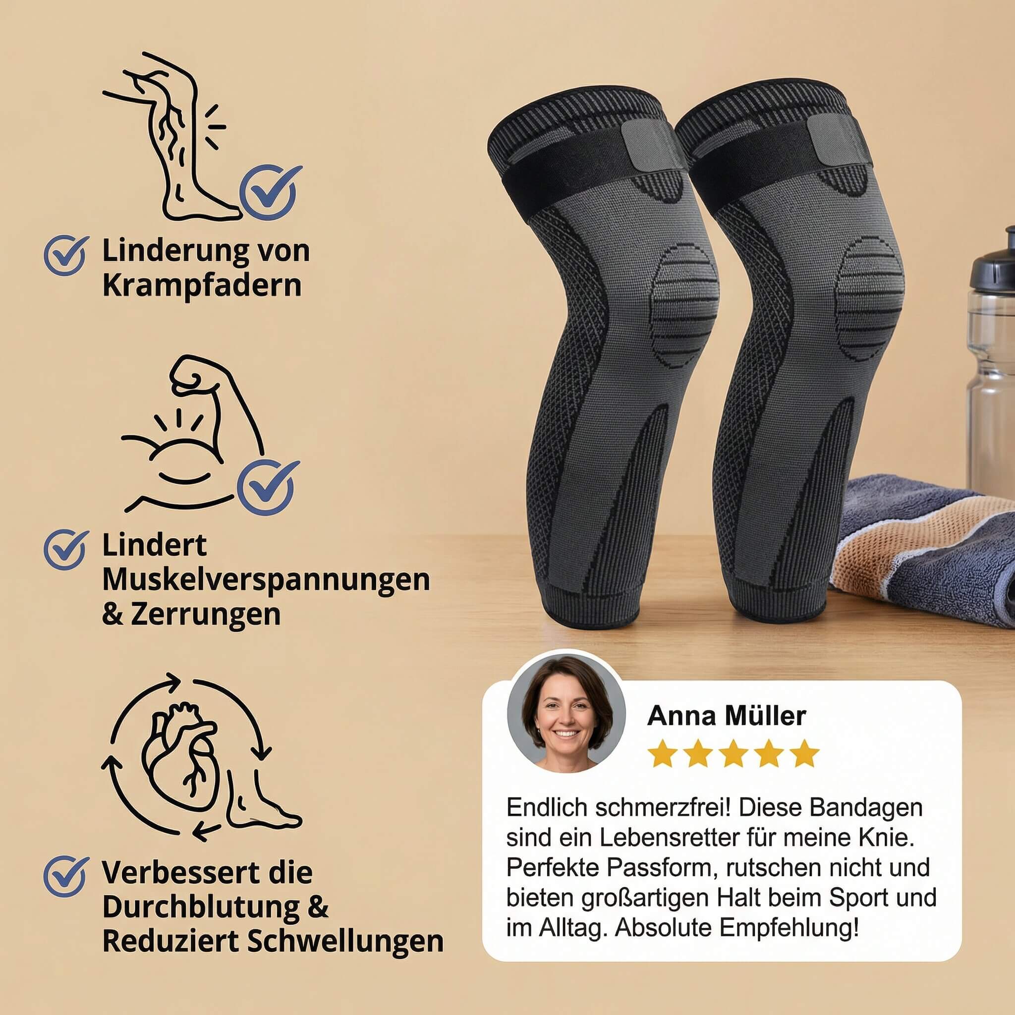 Dynamic Knee Support Sleeve | Ideal for Sports and Daily Use