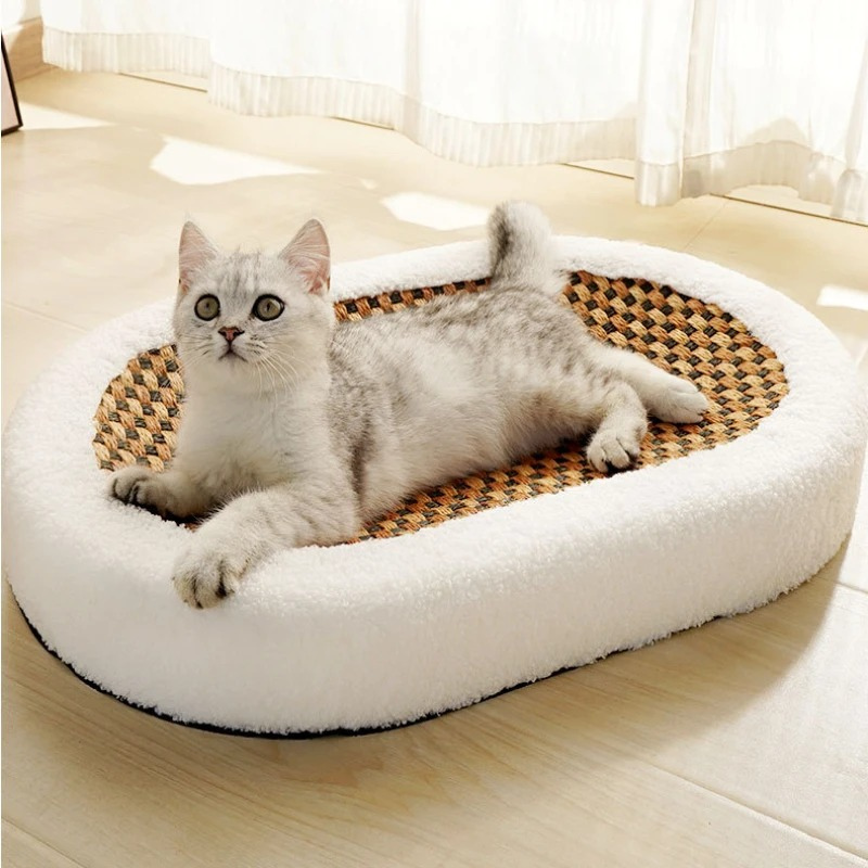 Cozy Cat Lounge with Scratch Pad | Elegant Cat Furniture