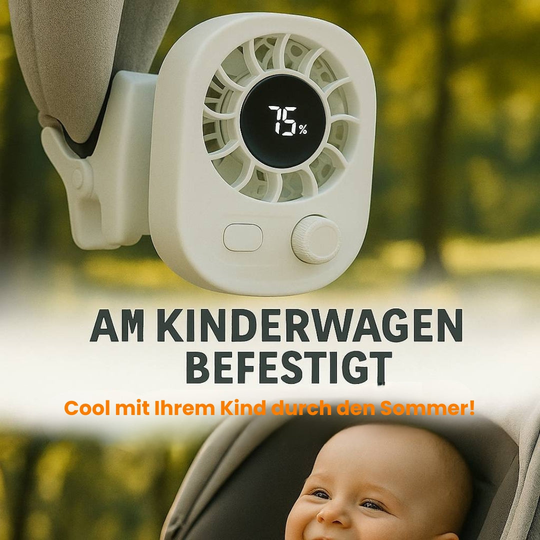 Portable Rechargeable Clip Fan | Compact & Whisper-Quiet Airflow