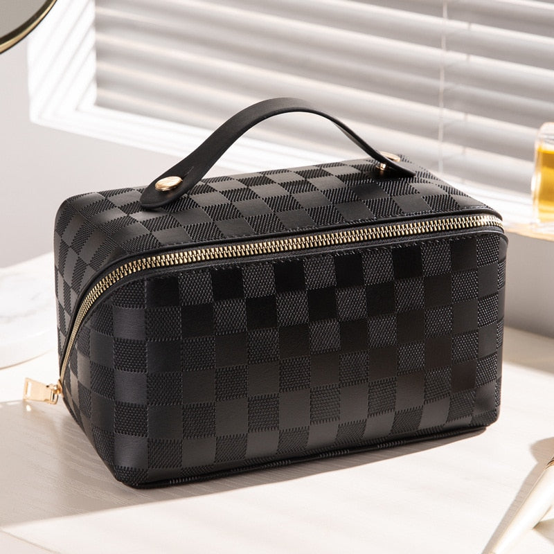 Chic Travel Makeup Organizer | Luxe Cosmetic Bag